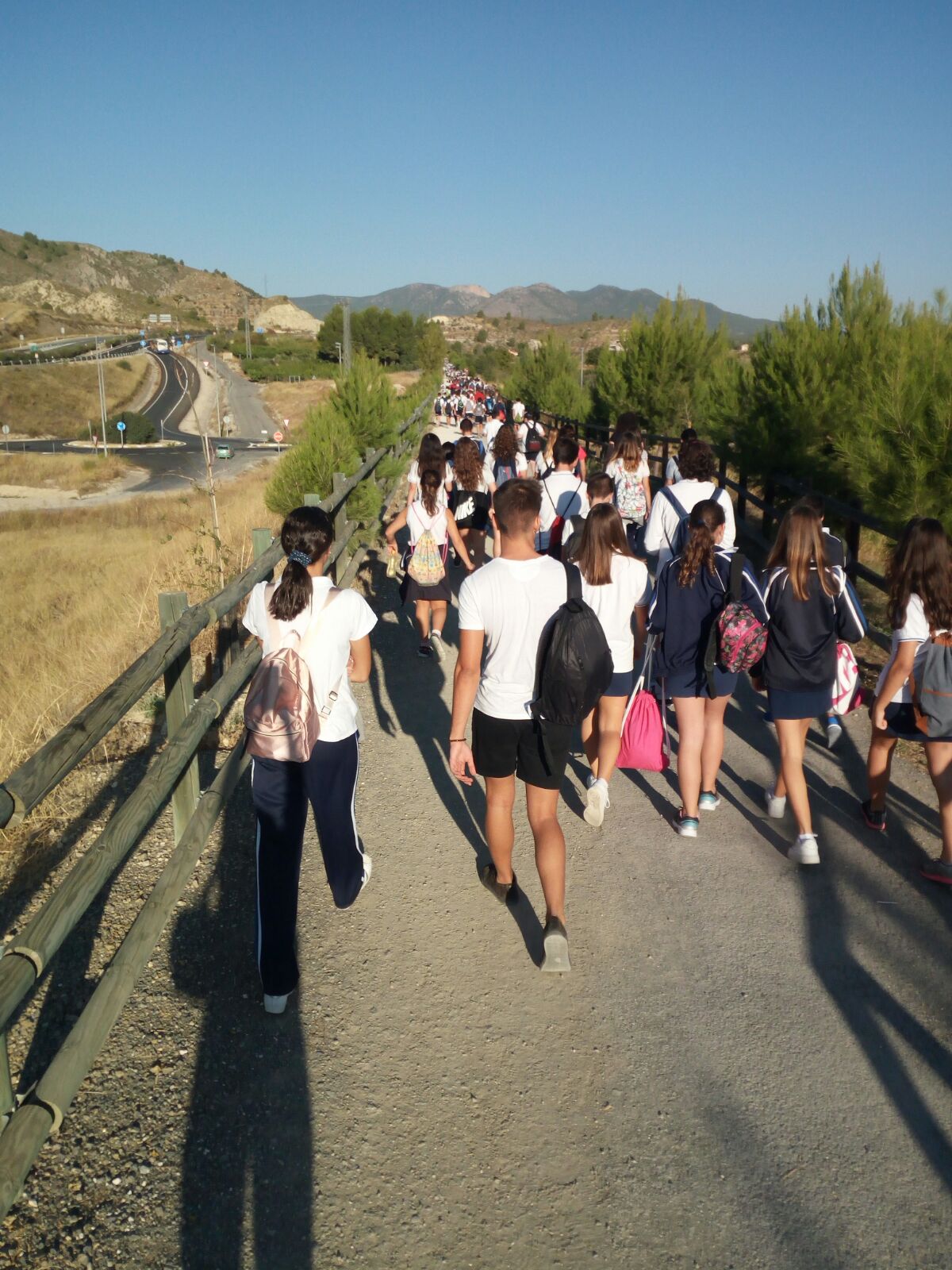 Peregrinación del Colegio Salzillo a Caravaca de la Cruz